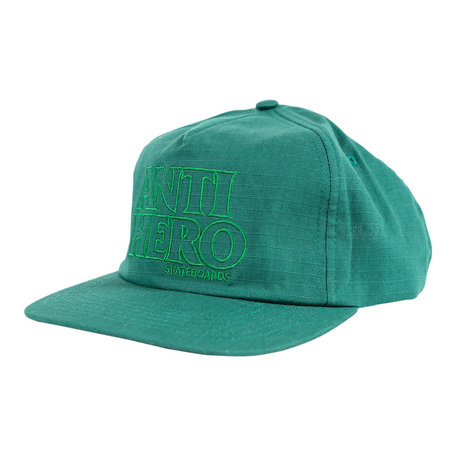 Anti Hero Blackhero Outline Snapback Hat Green