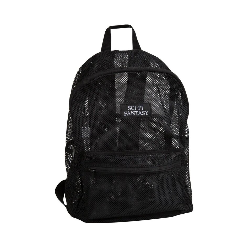 Sci-Fi Fantasy Mesh Backpack Black