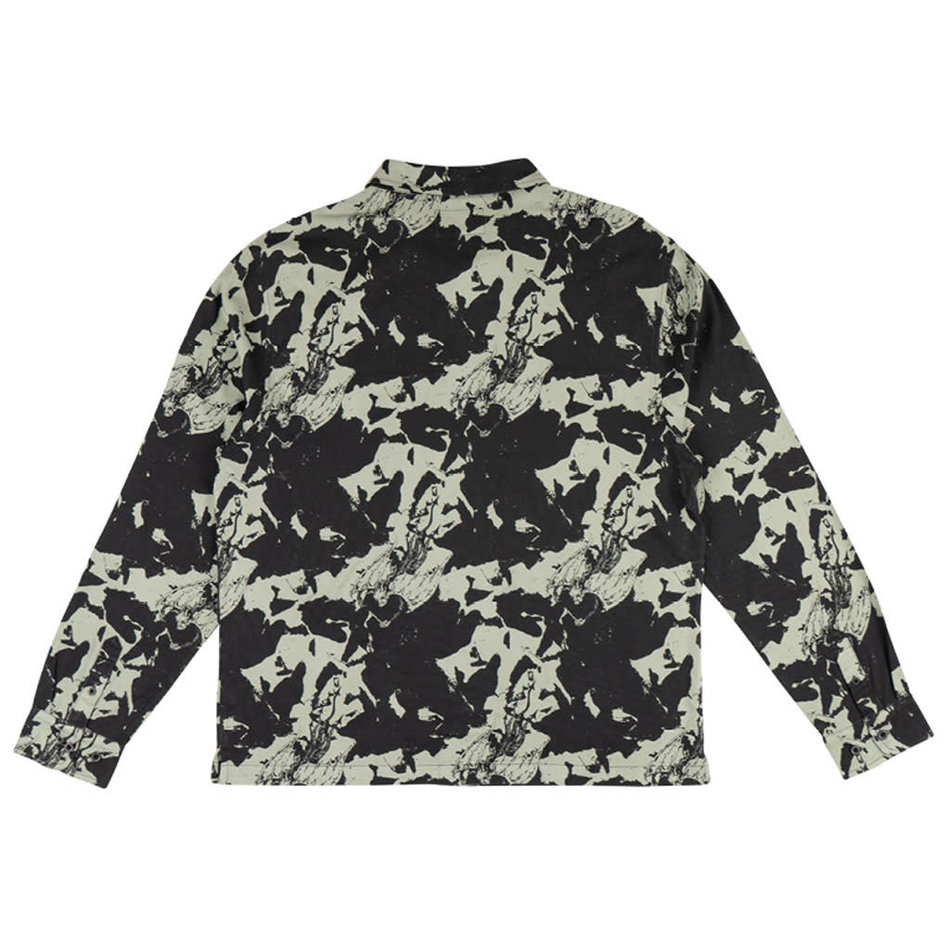 Welcome Diver Rayon L/S Button-Up Shirt Sage