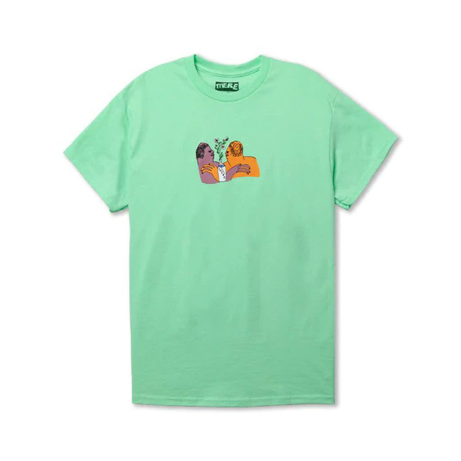 There Flowers T-Shirt Mint Green