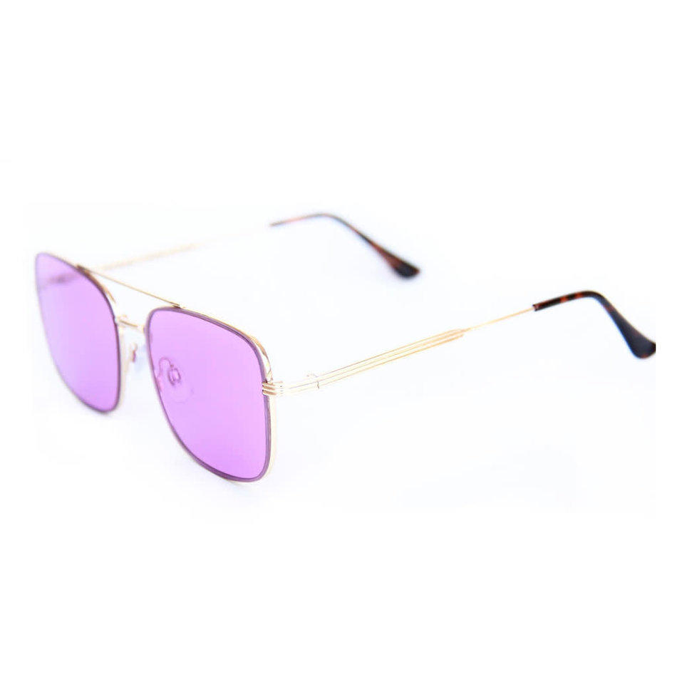 Happy Hour The Beagle  Sunglasses Gold/Purple