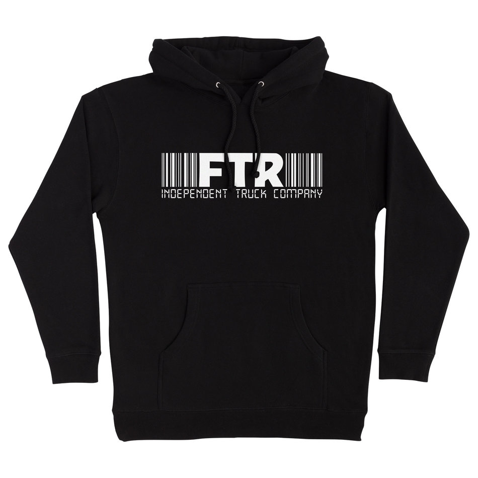 Independent FTR Barcode Hooded Heavyweight Sweatshirt Black
