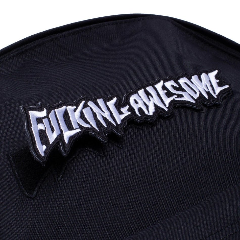 Fucking Awesome Velcro Stamp Backpack Black