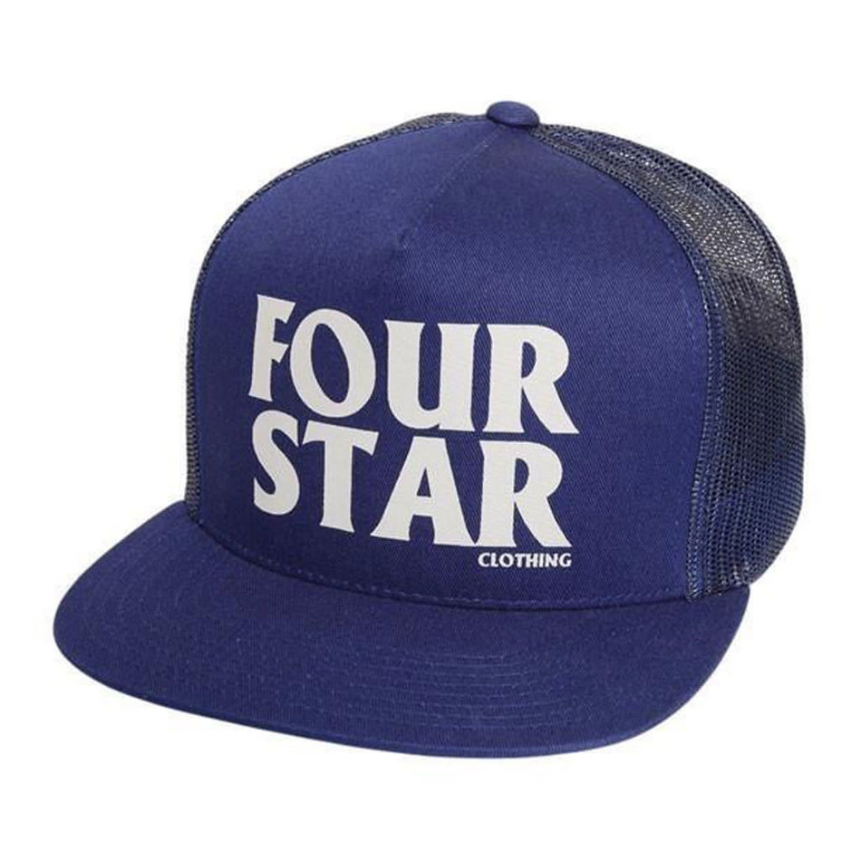 Fourstar Four Hero Trucker Hat Dark Indigo