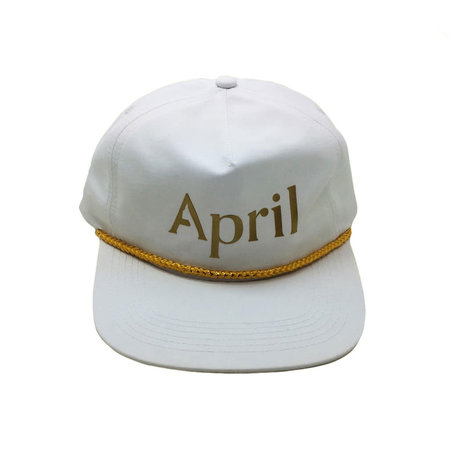 April April Logo Outline Corduroy Snapback Hat Blue - Escapist