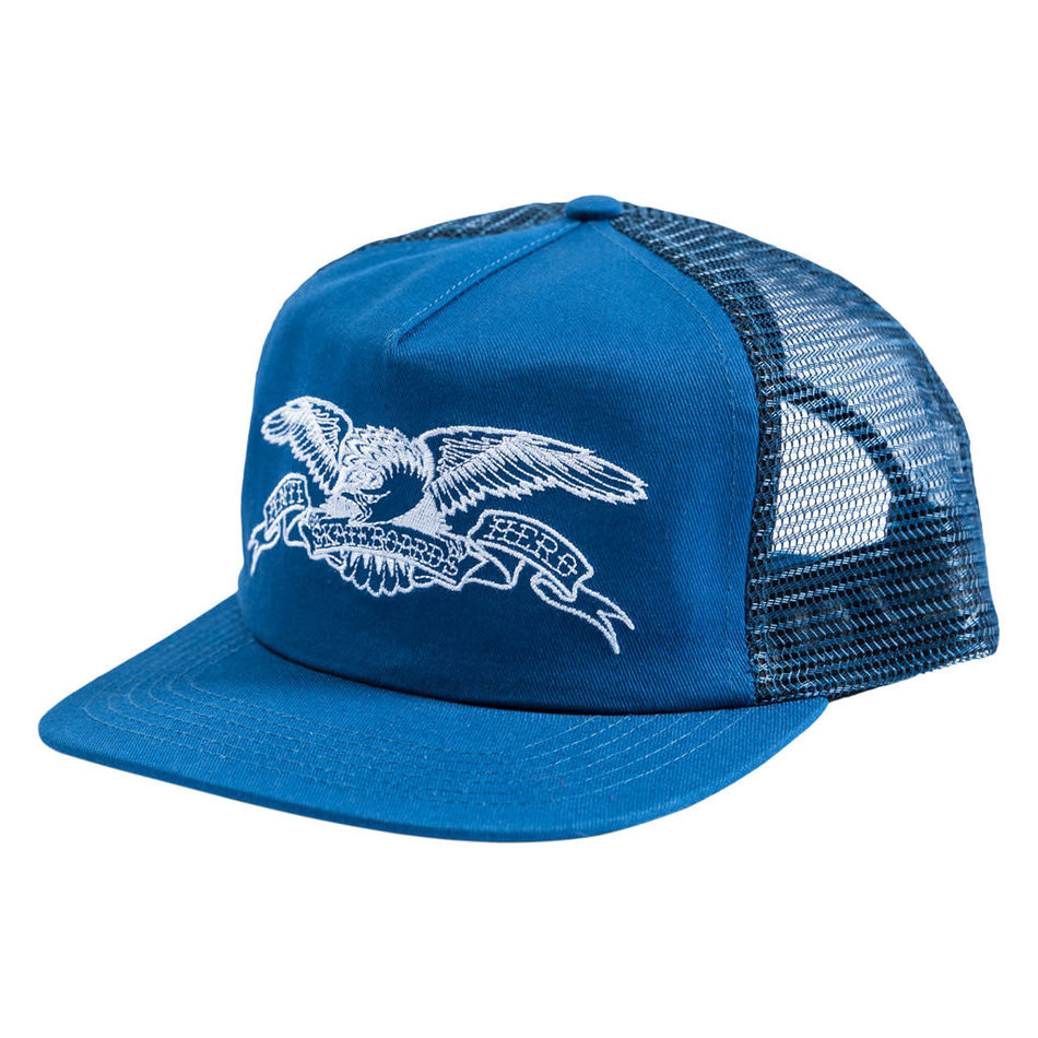 Anti Hero Basic Eagle Mesh Snapback Hat Blue/White