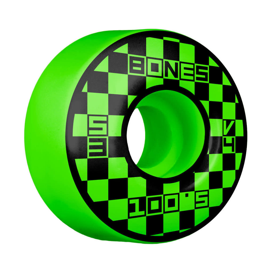 Bones Block Party 100s V4 100A Wheels Green