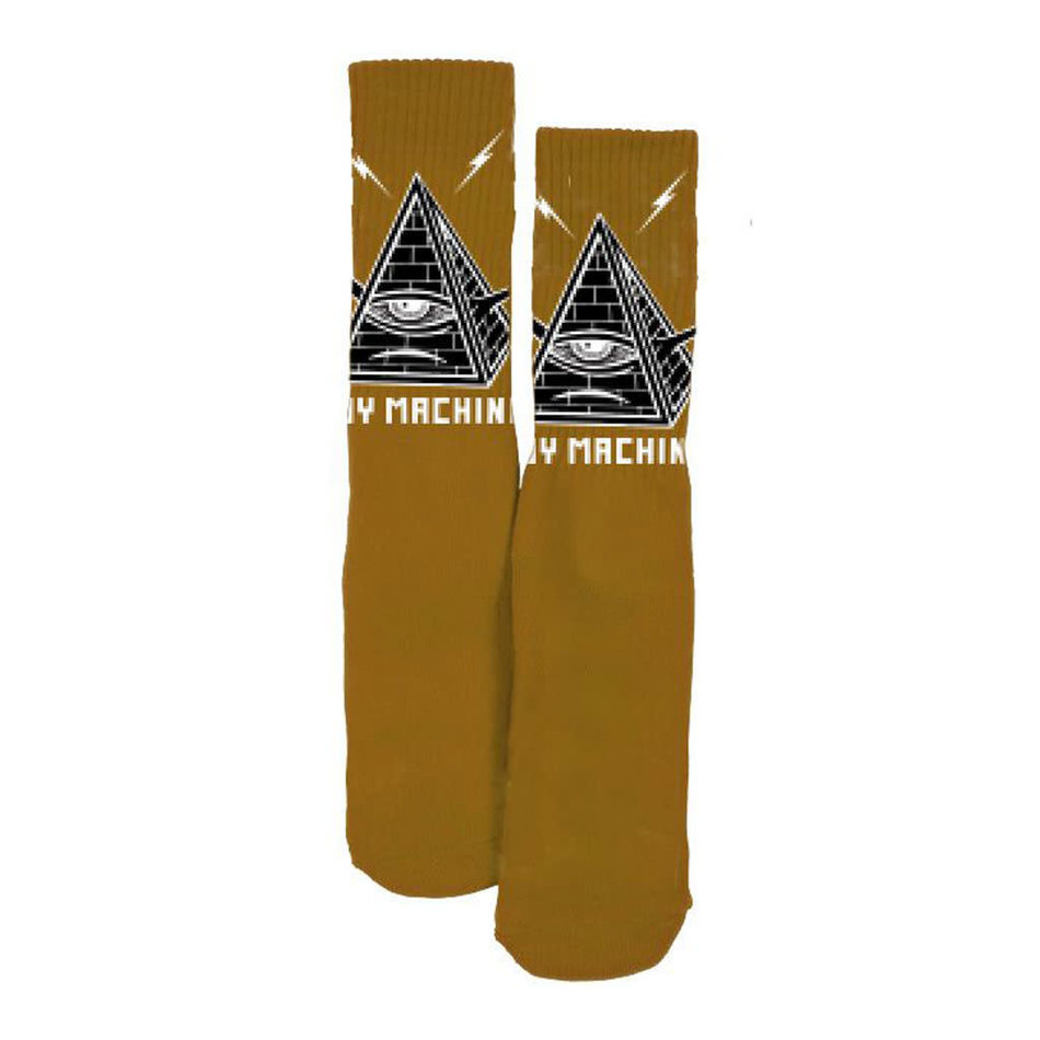 Toy Machine Pyramid Socks Mustard