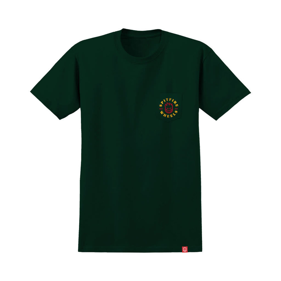 Spitfire Bighead Classic Pocket T-Shirt Forest Green