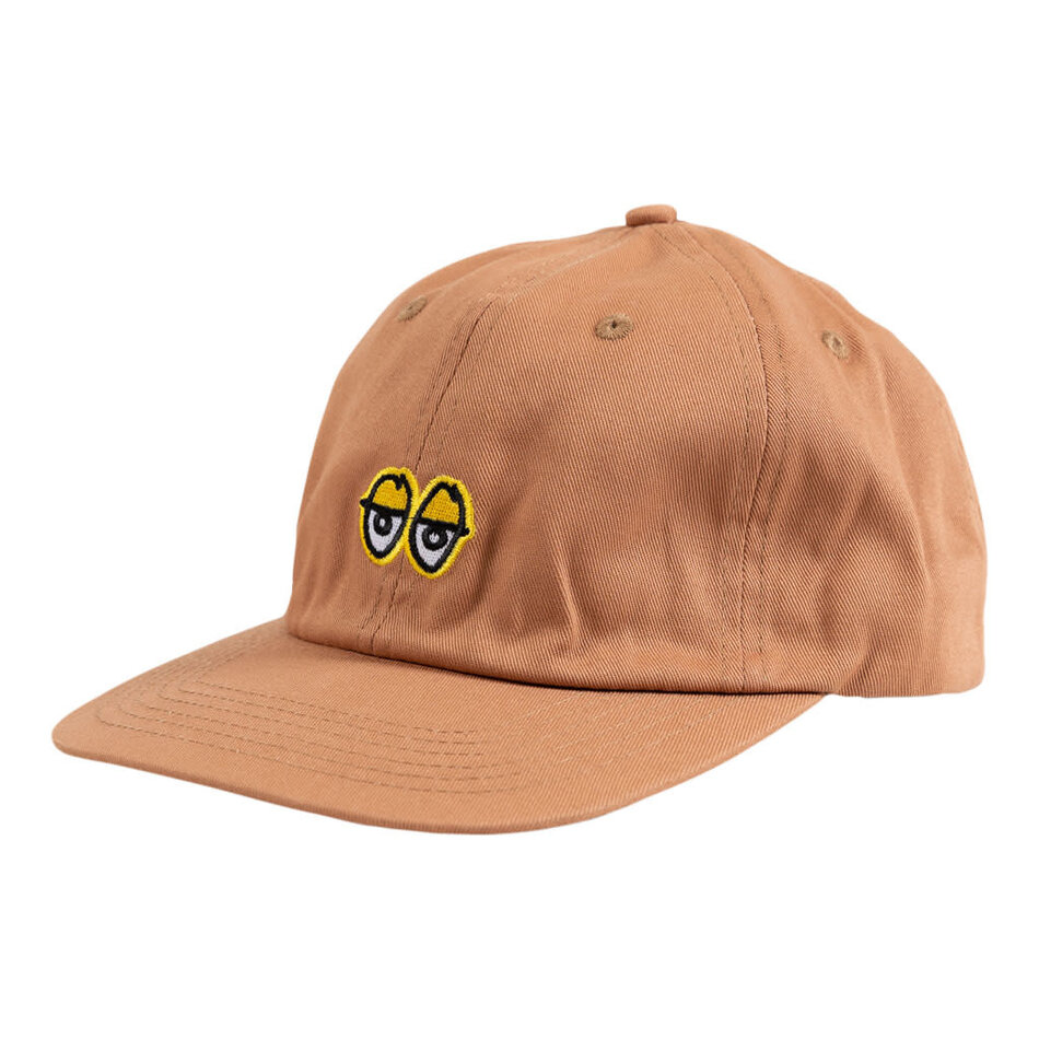 Krooked Eyes Strapback Hat Tan/Gold