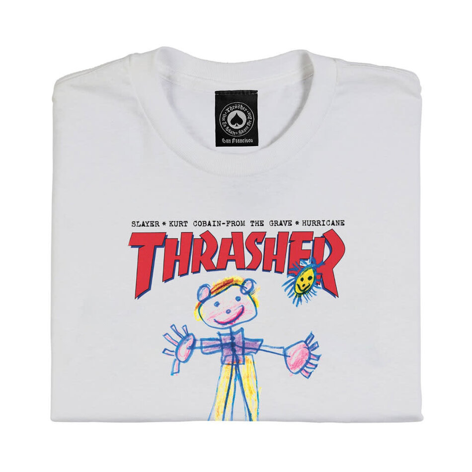 Thrasher Kids Cover T-Shirt White