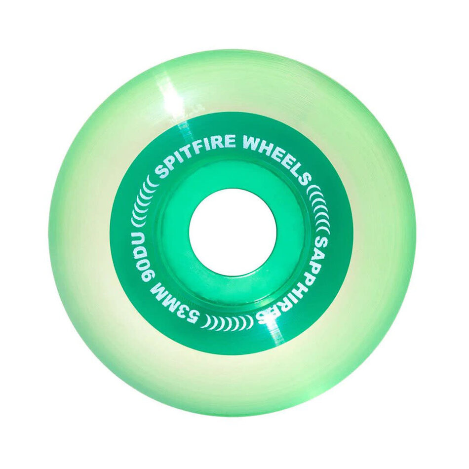 Spitfire Sapphires Clear Radial 90A Wheels Green