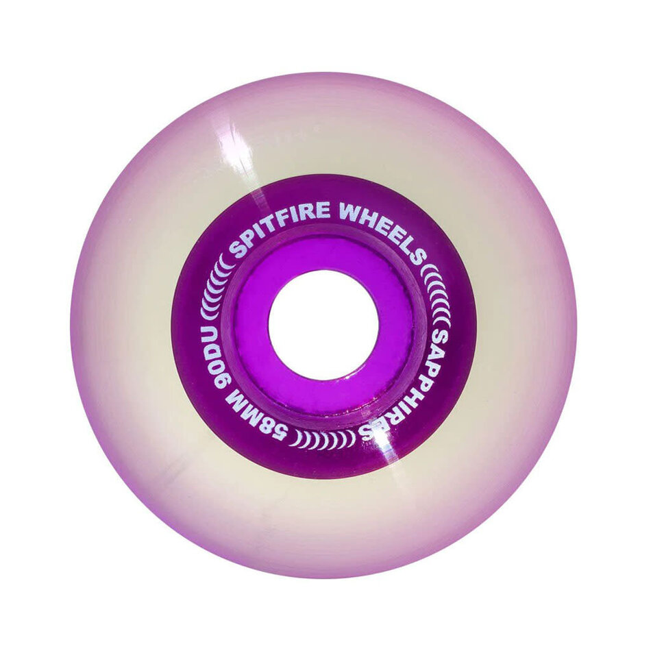 Spitfire Sapphires Clear Radial 90A Wheels Purple