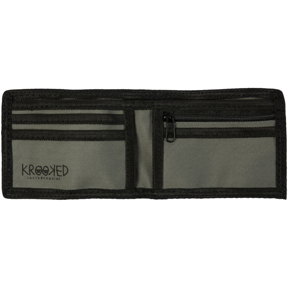 Krooked Arketype Bifold Wallet Charcoal/Black