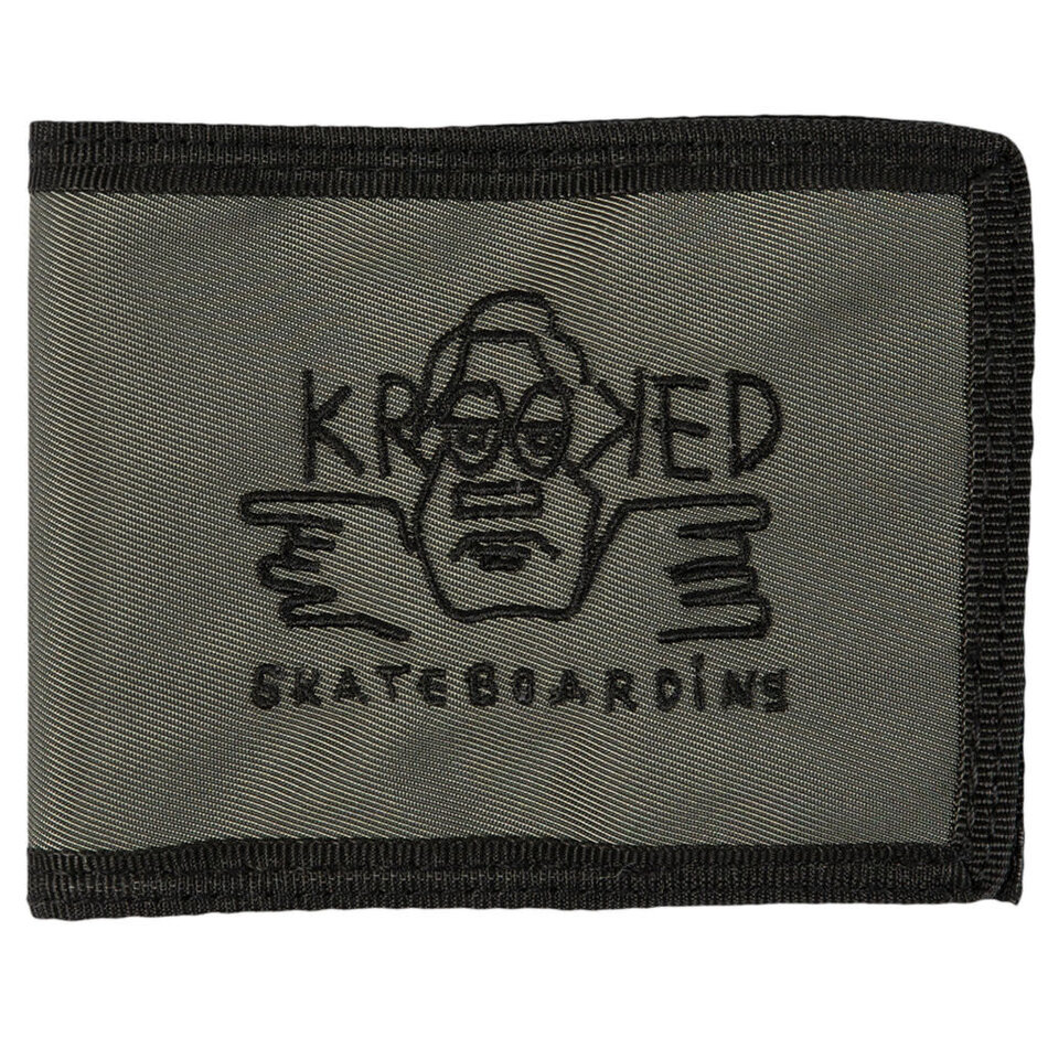 Krooked Arketype Bifold Wallet Charcoal/Black