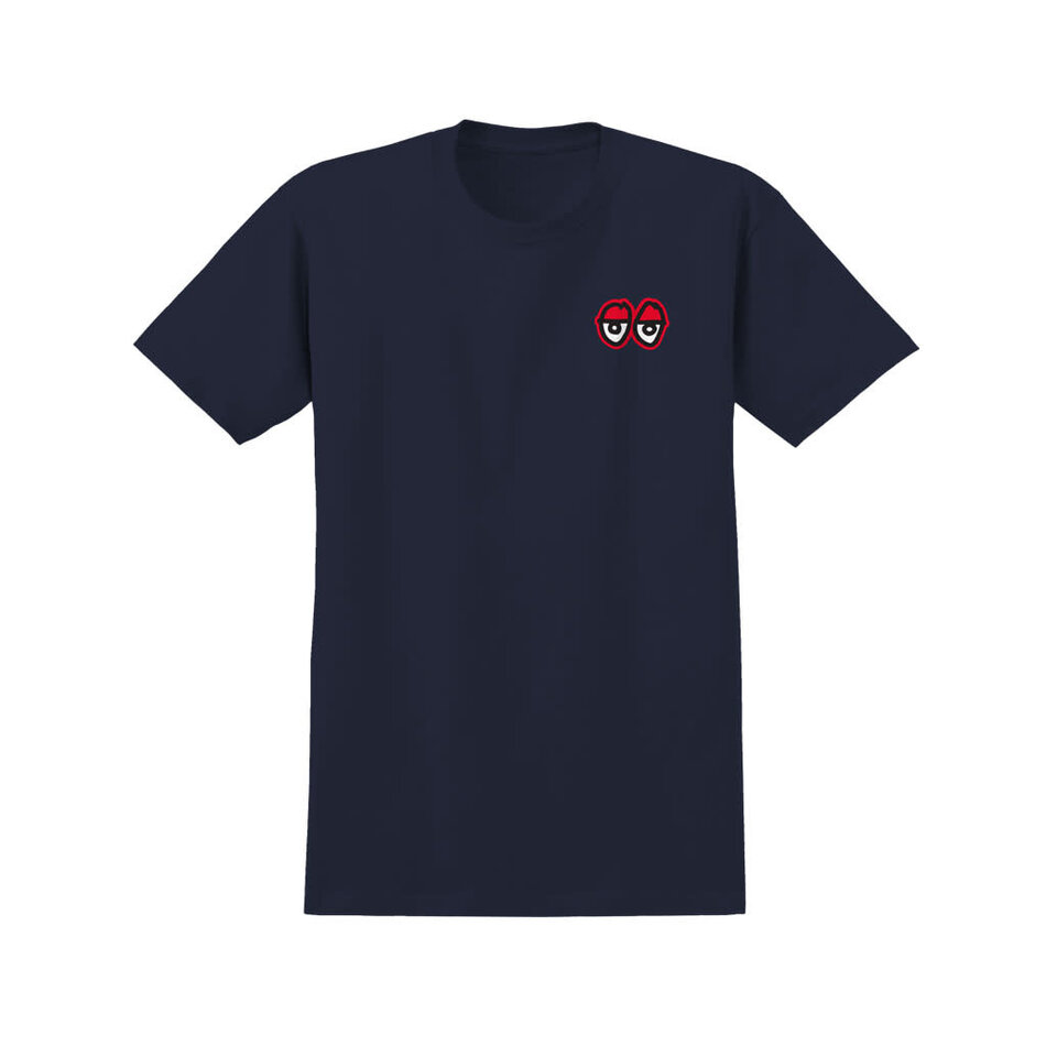 Krooked Strait Eyes T-Shirt Navy/Red