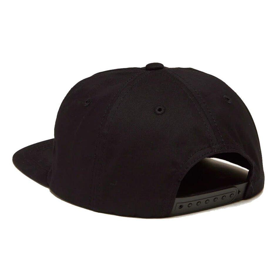 Zero Single Skull Snapback Hat Black