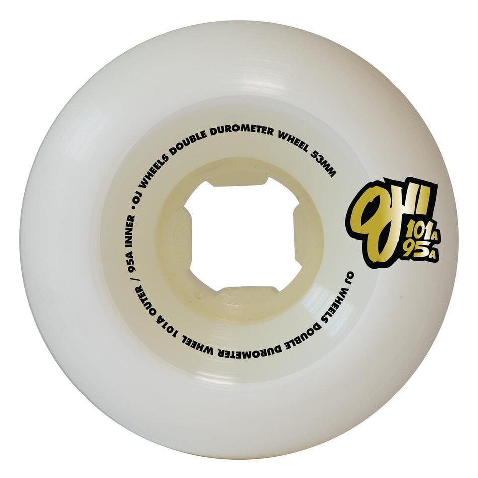 OJ Double Duro Mini Combo 101A/95A Wheels White