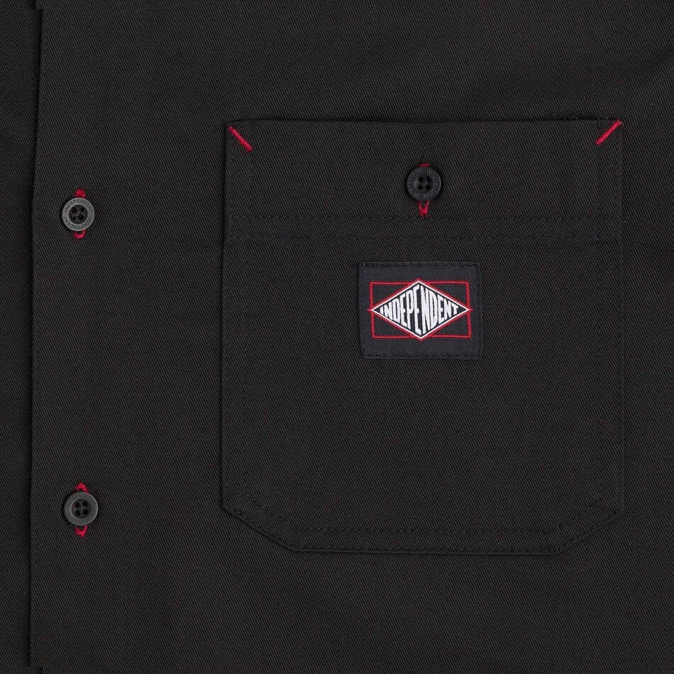 Independent Kirby Button Up L/S Shirt Black
