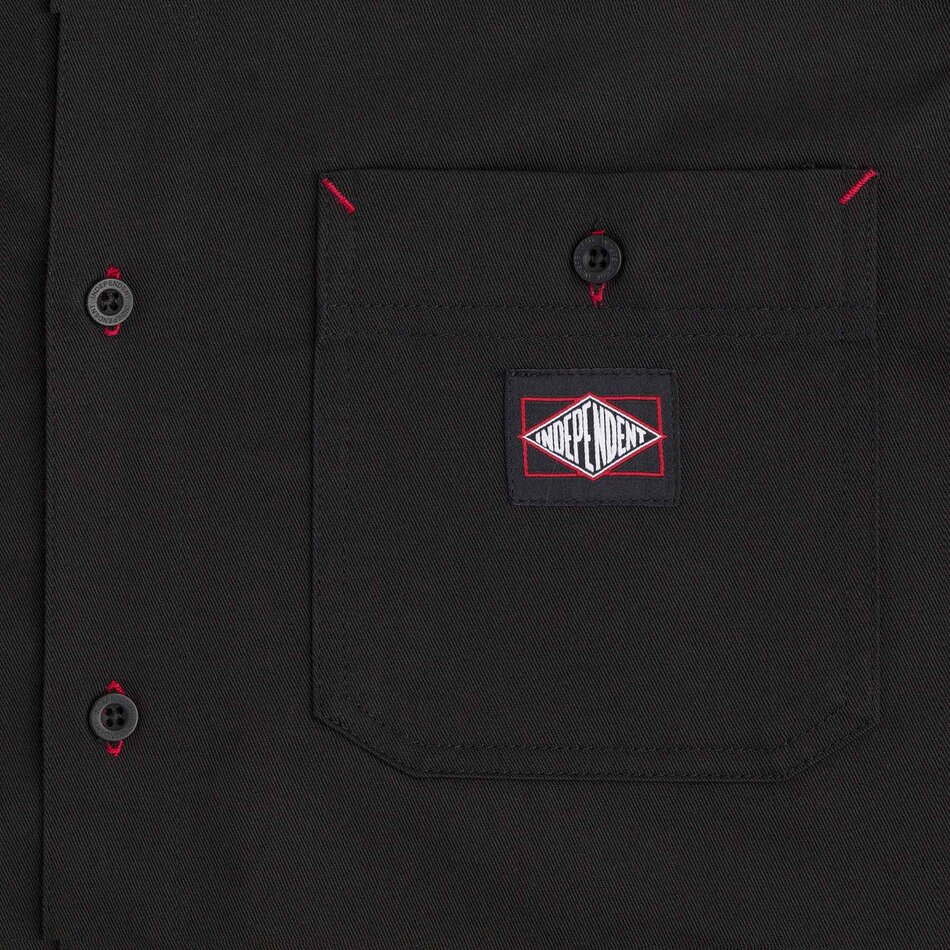 Independent Kirby Button Up L/S Shirt Black