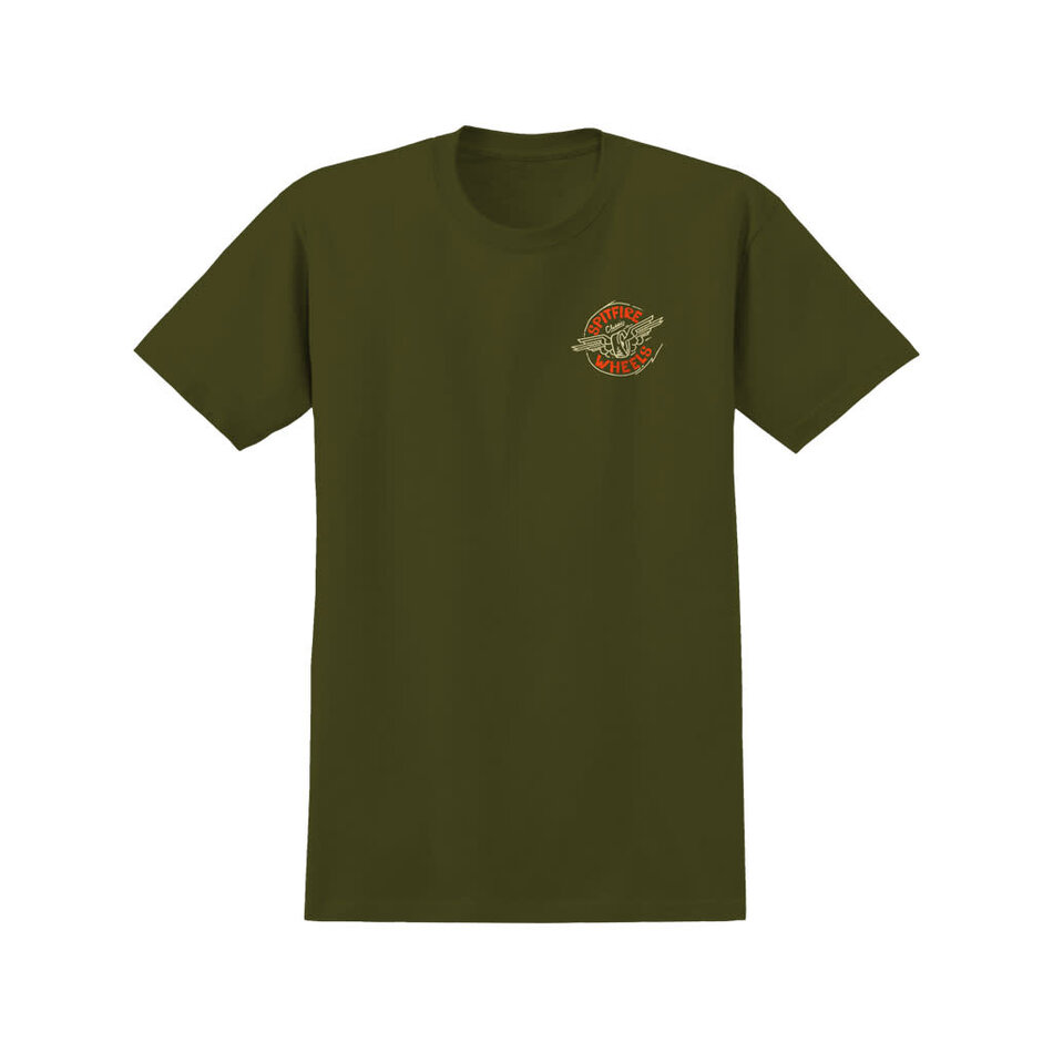 Spitfire Gonz Flying Classic T-Shirt Military Green