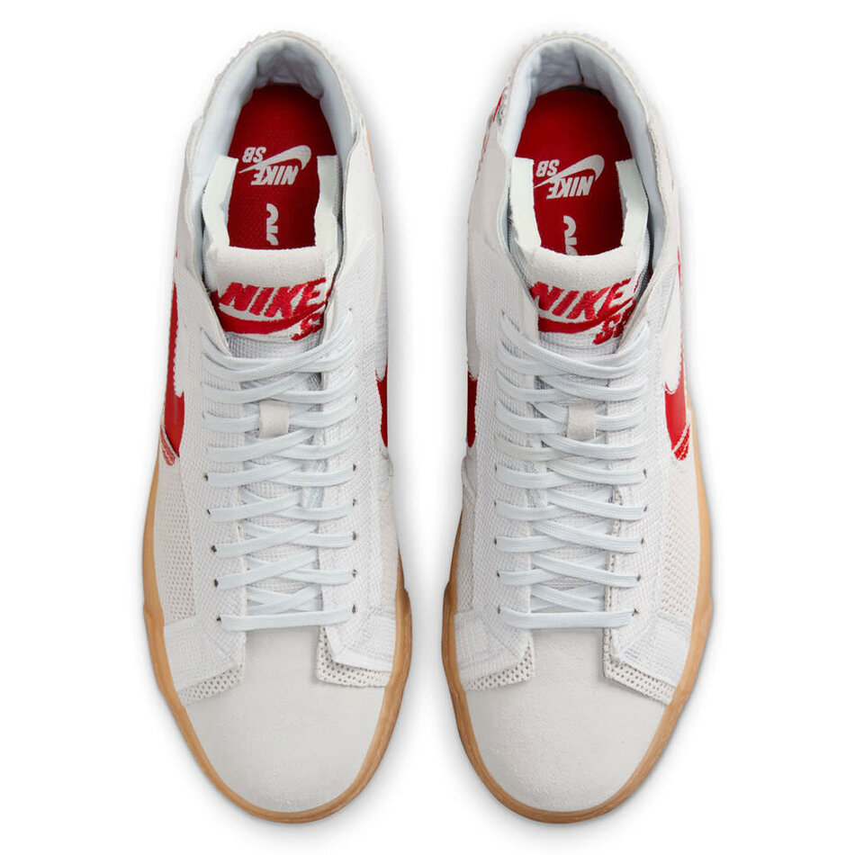 Nike SB Blazer Mid PRM Summit White/University Red