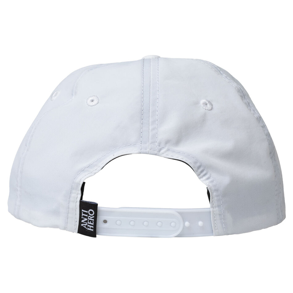Anti Hero Basic Eagle Snapback Hat White/Grey
