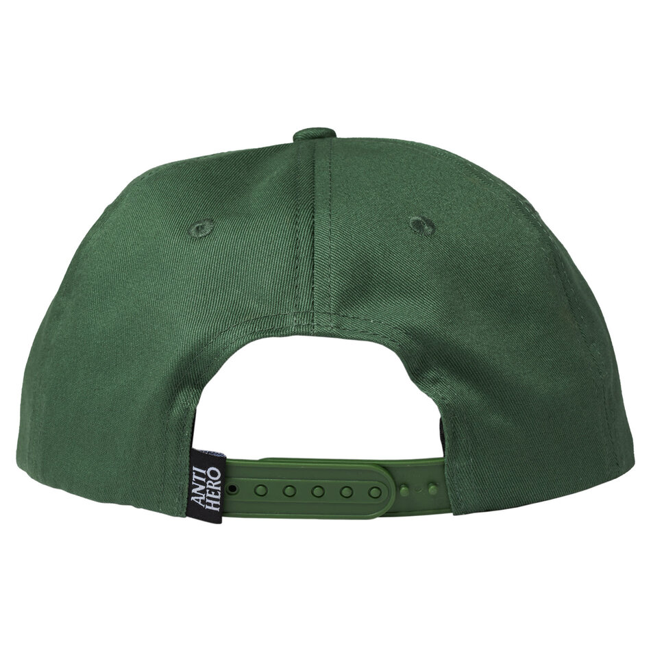 Anti Hero Grimplestix Embroidered Snapback Hat Dark Green