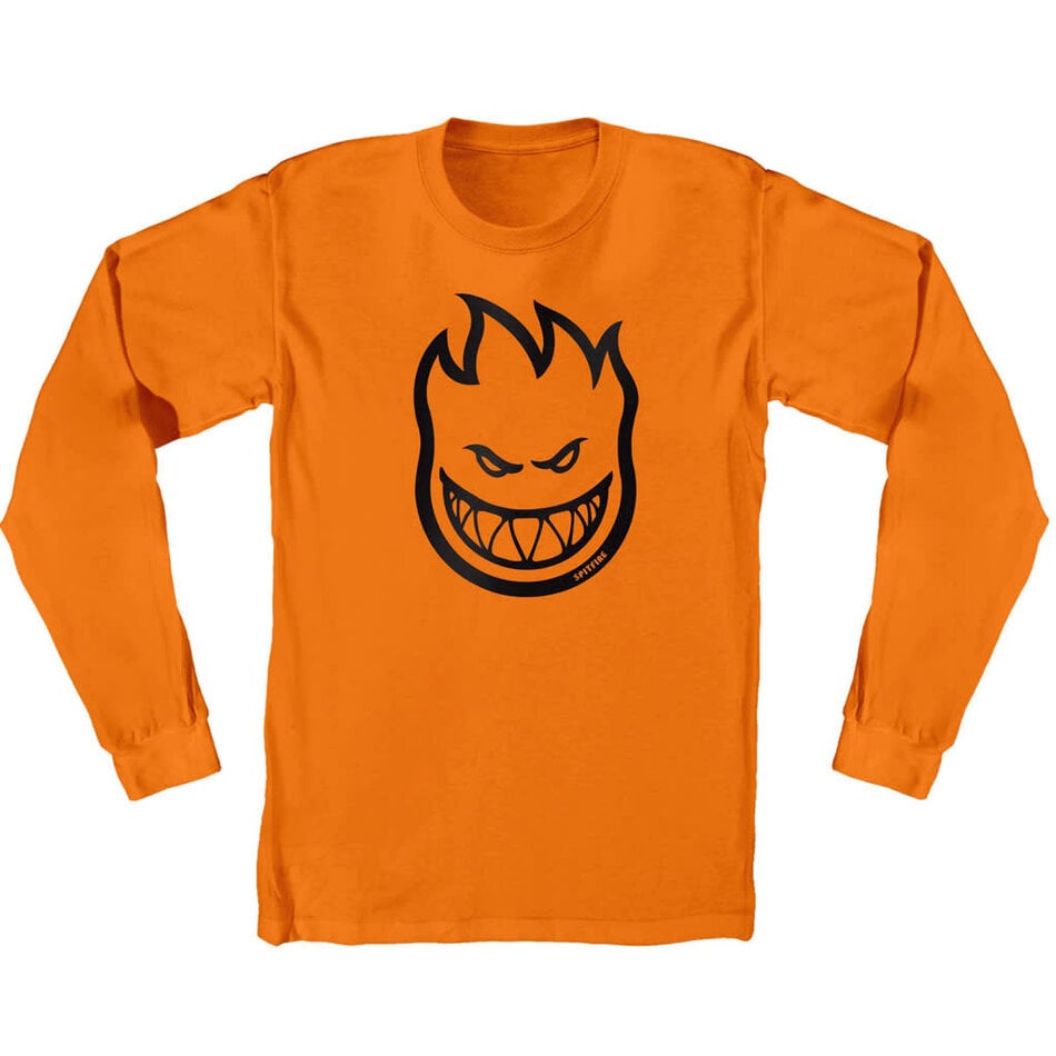 Spitfire Bighead L/S Youth T-Shirt Orange/Black