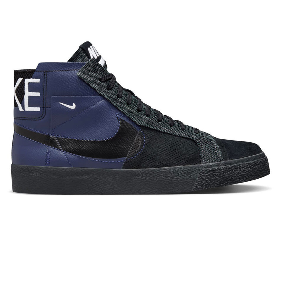 Nike SB Blazer Mid PRM Midnight Navy/Black-Football Grey