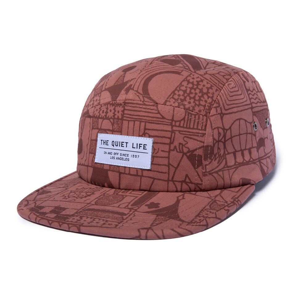 The Quiet Life Lorin Brown 5-Panel Camper Strapback Hat Rust