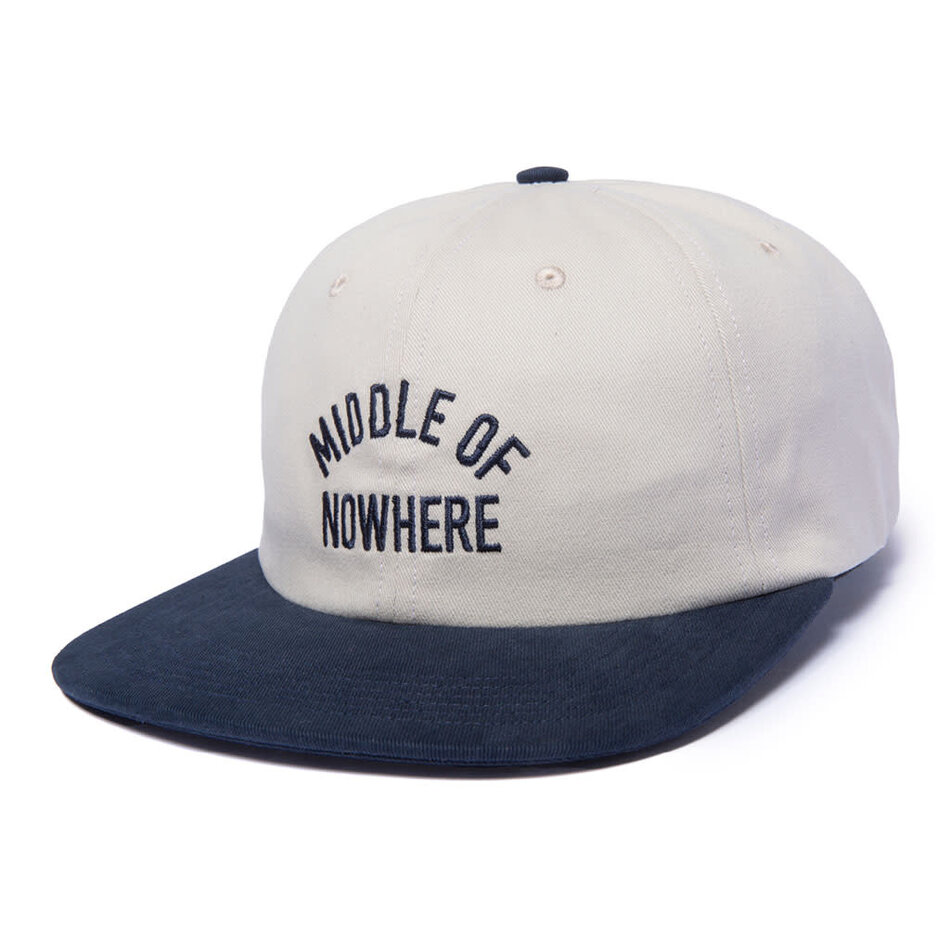 The Quiet Life Middle of Nowhere Polo Strapback Hat Navy/Stone