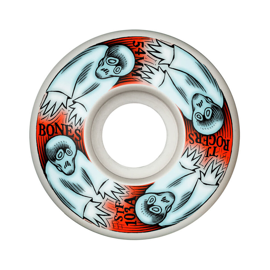 Bones TJ Rogers Whirling Specters  STF V3 103A Wheels White