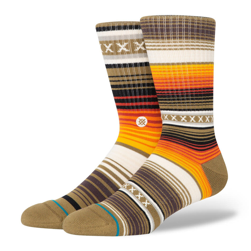 Stance Curren St Crew Socks Dark Green