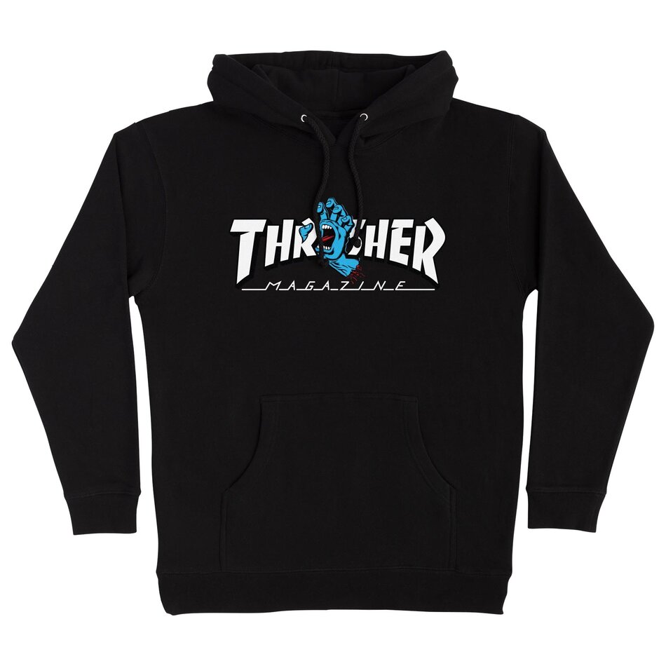 Santa Cruz x Thrasher Screaming Hand Hoodie Black