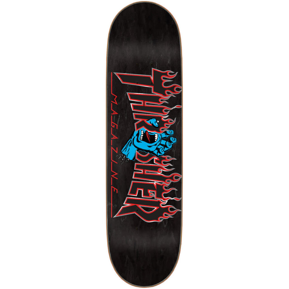 Santa Cruz x Thrasher Screaming Hand Deck Black