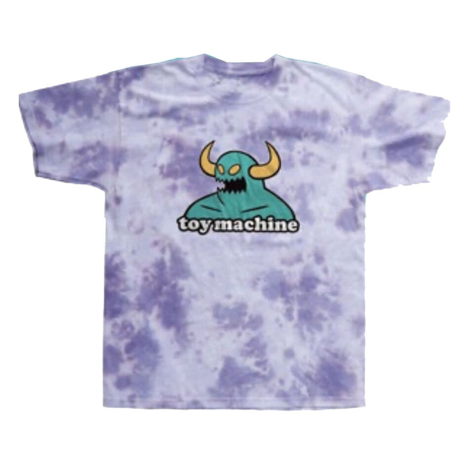 Toy Machine Monster T-Shirt Tie Dye Purple