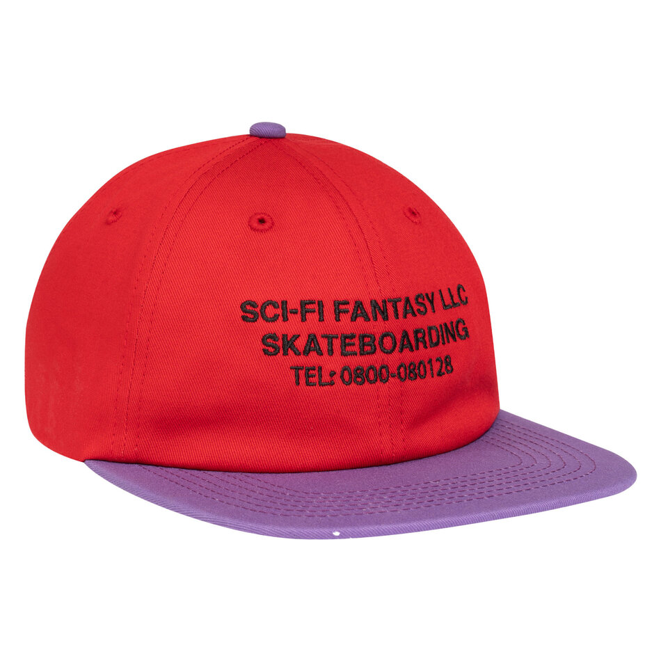 Sci-Fi Fantasy Business Post Snapback Hat Red/Violet