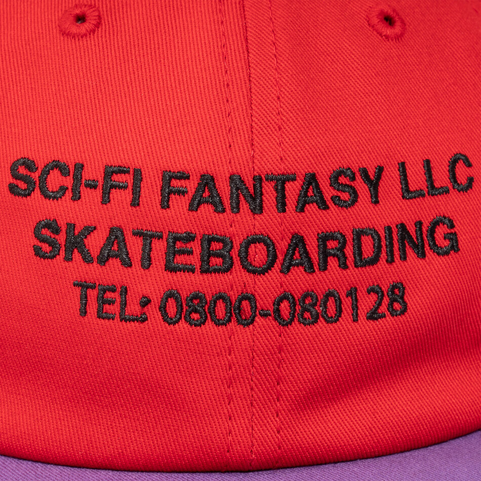 Sci-Fi Fantasy Business Post Snapback Hat Red/Violet
