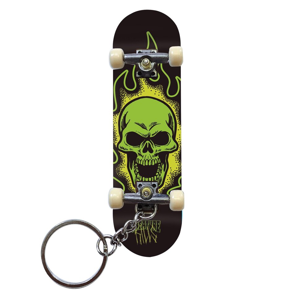 Creature Bonehead Finger Board Keychain Black/Green