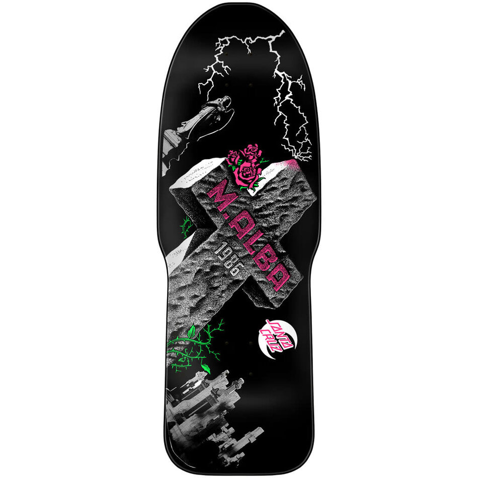 Santa Cruz Malba Tombstone Reissue Deck Black