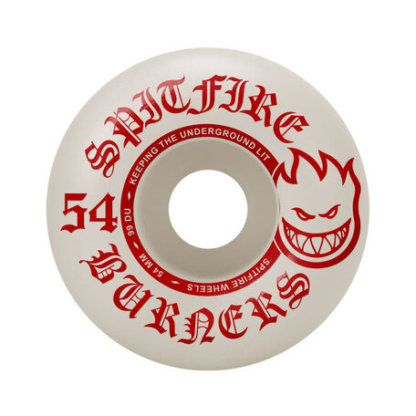 Spitfire Burner Wheels 99A White/Red