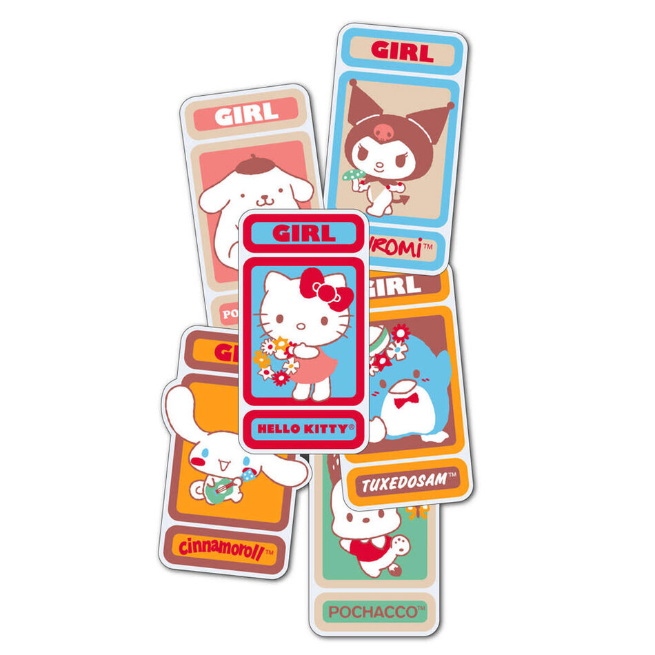 Girl x Sanrio Hello Kitty Team Kitty Stickers 6-Pack