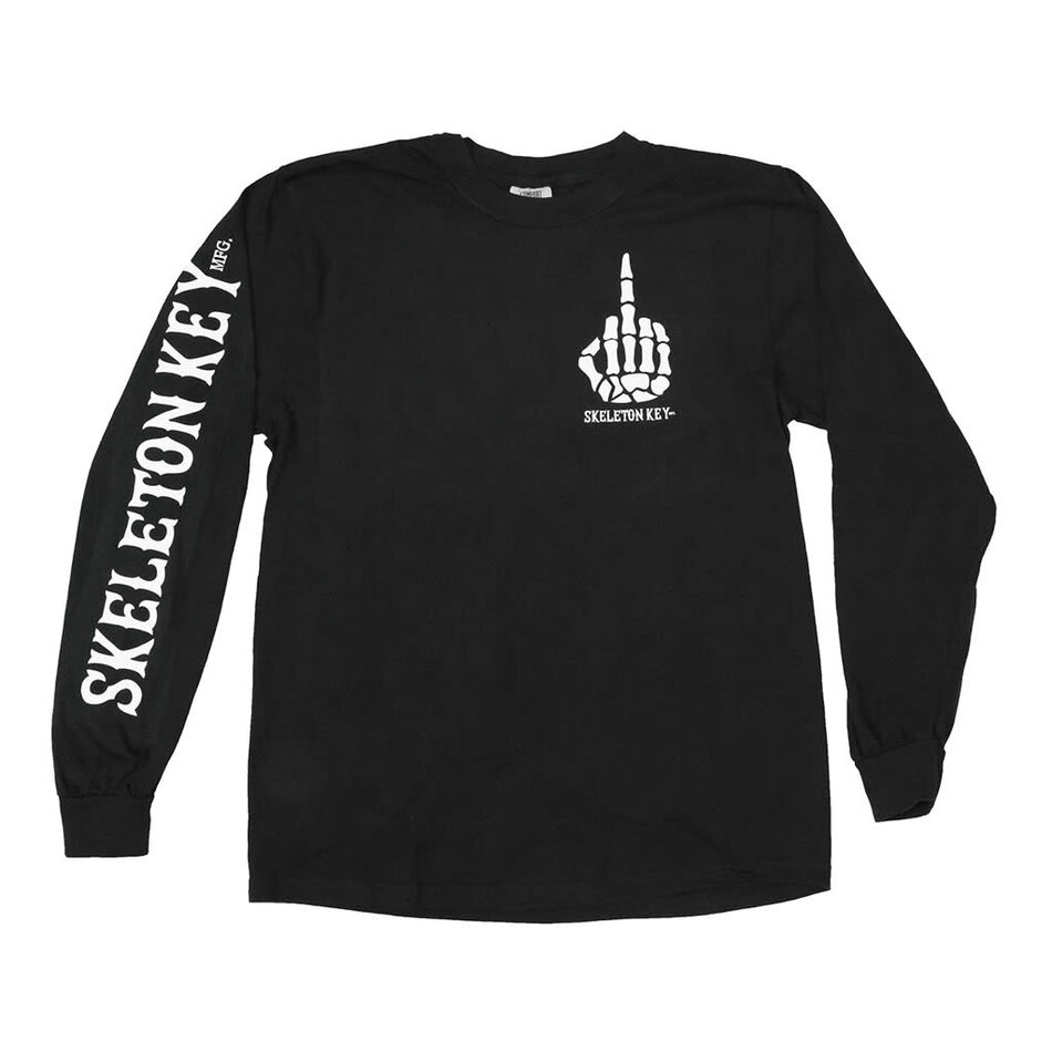 Skeleton Key With All Due Respect L/S T-Shirt Black