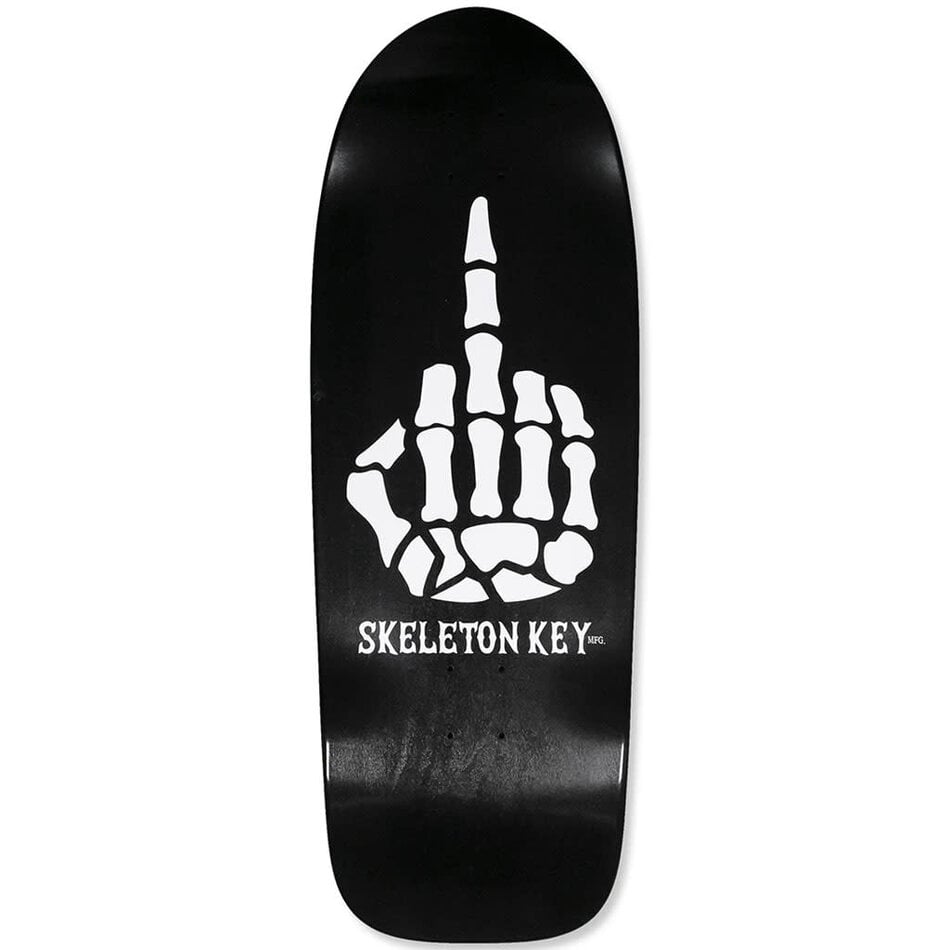 Skeleton Key With All Due Respect Shaped Deck Black Dip