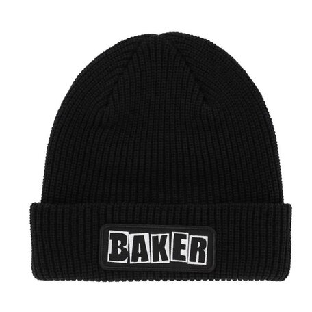Baker Brand Logo Patch Beanie Black