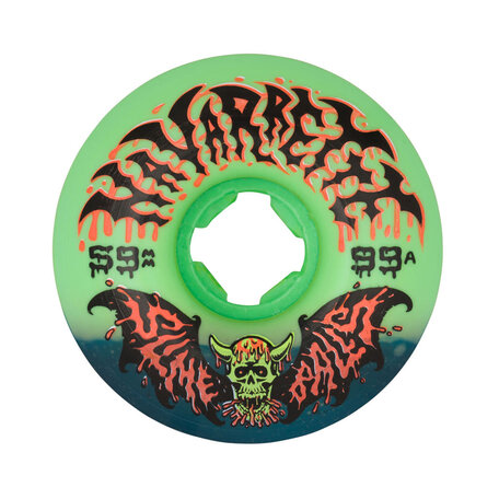 Santa Cruz Slime Ball Flame OG Wheels 78A Blue - Escapist