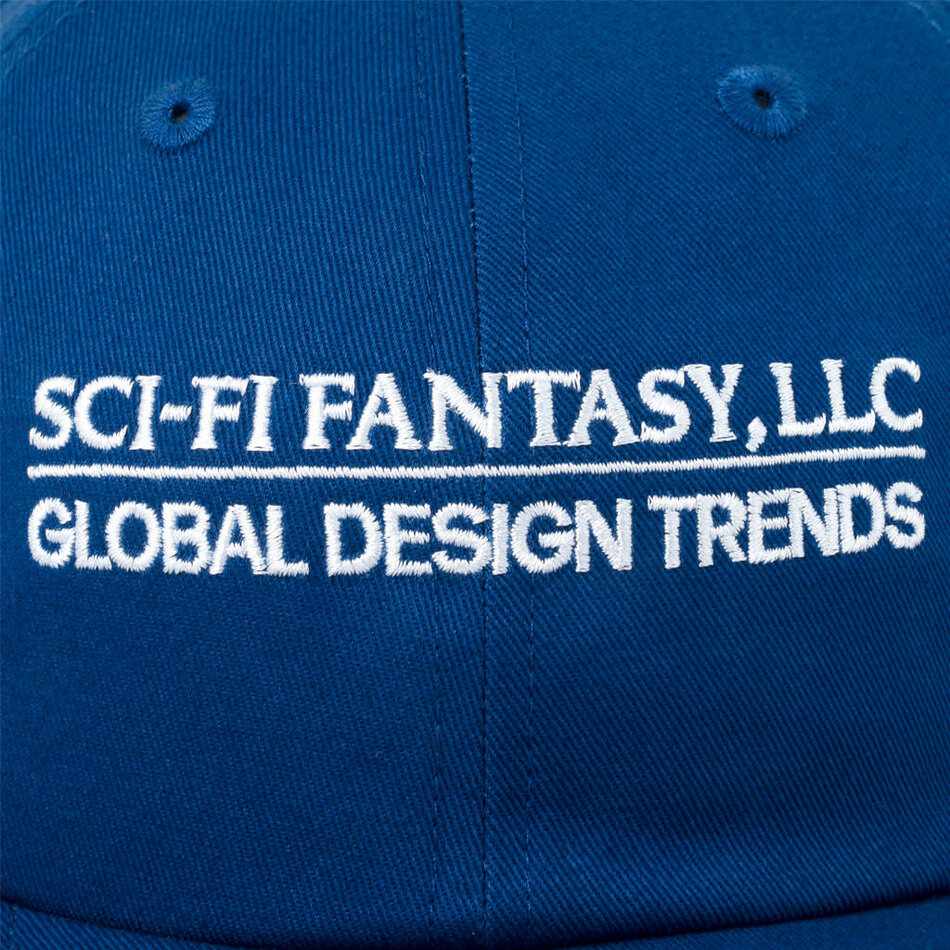 Sci-Fi Fantasy Global Design Snapback Hat Navy