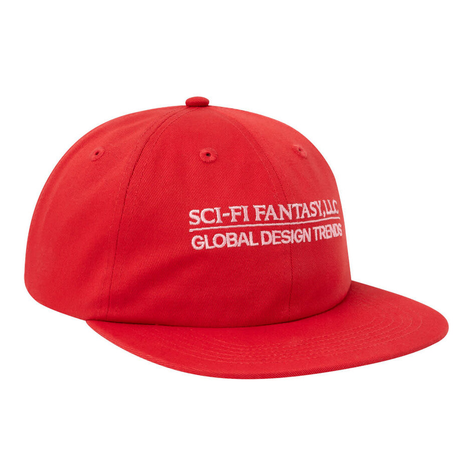 Sci-Fi Fantasy Global Design Snapback Hat Red