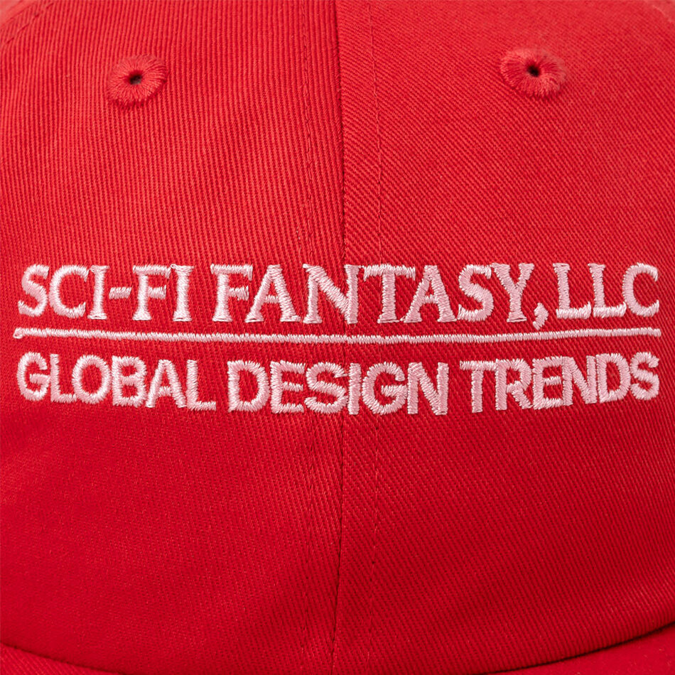 Sci-Fi Fantasy Global Design Snapback Hat Red